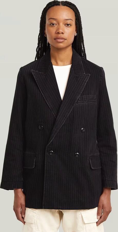 G-Star RAW Double Breasted Blazer Grijs Dames