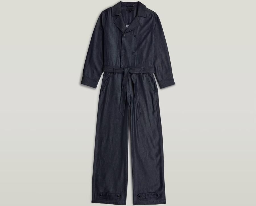 G-Star RAW Double Button Jumpsuit Donkerblauw Dames - Foto 3