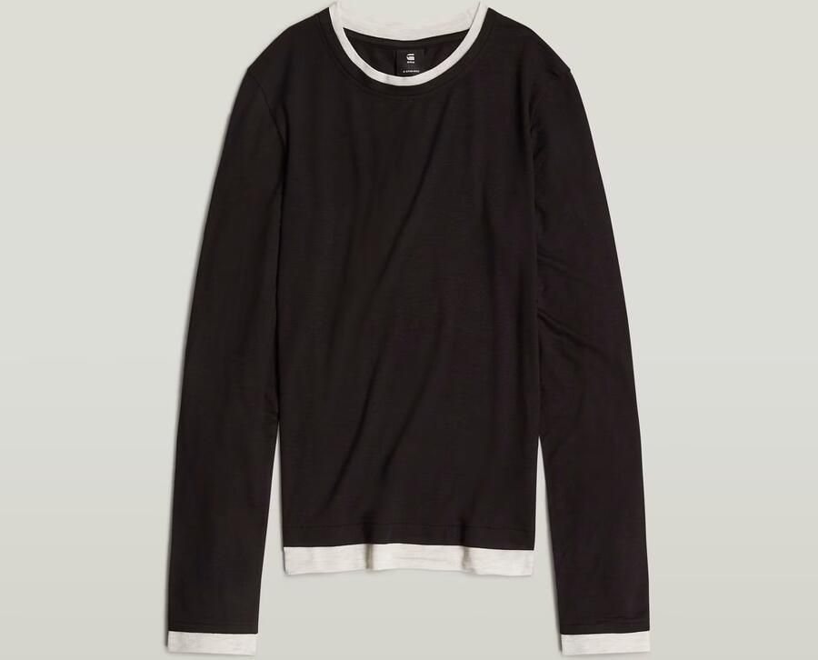 G-Star RAW Double Layer Top Zwart Dames - Foto 5