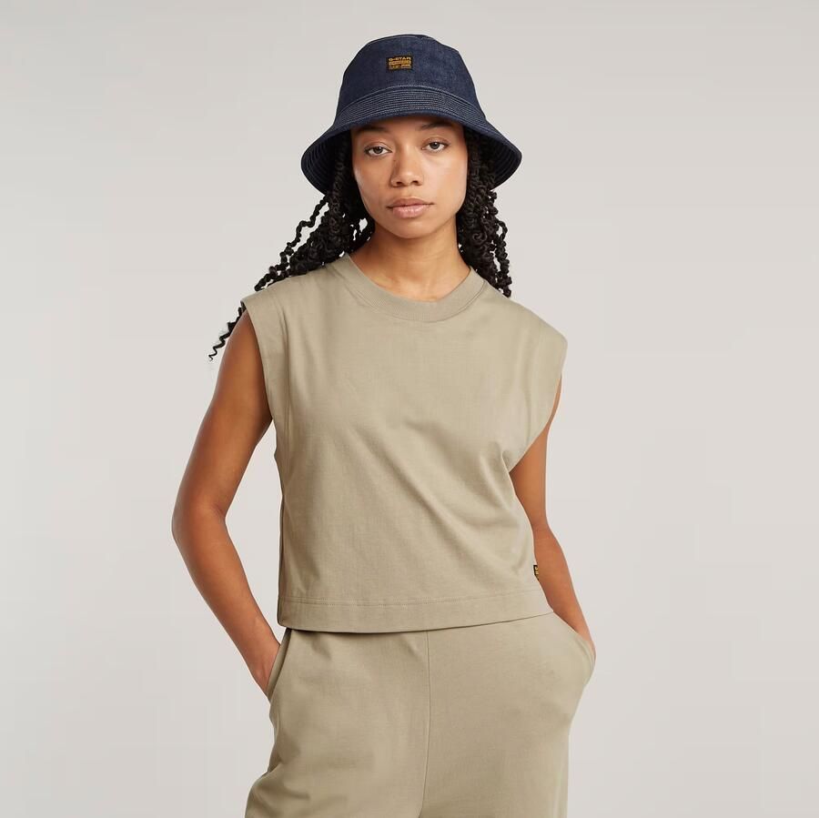 G-Star RAW Double Layer Wide Leg Jumpsuit Beige Dames - Foto 2