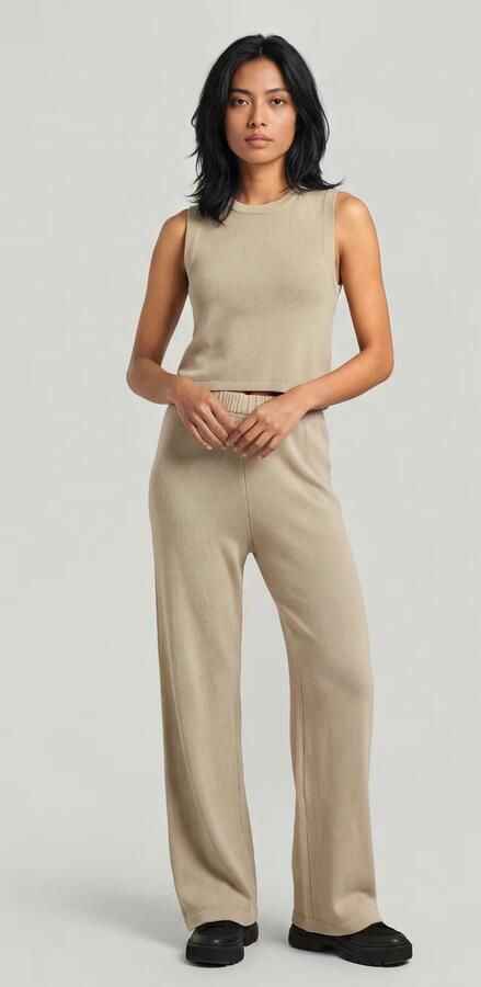G-Star RAW Double Layer Wide Leg Jumpsuit Beige Dames - Foto 7