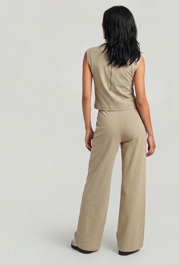 G-Star RAW Double Layer Wide Leg Jumpsuit Beige Dames - Foto 6