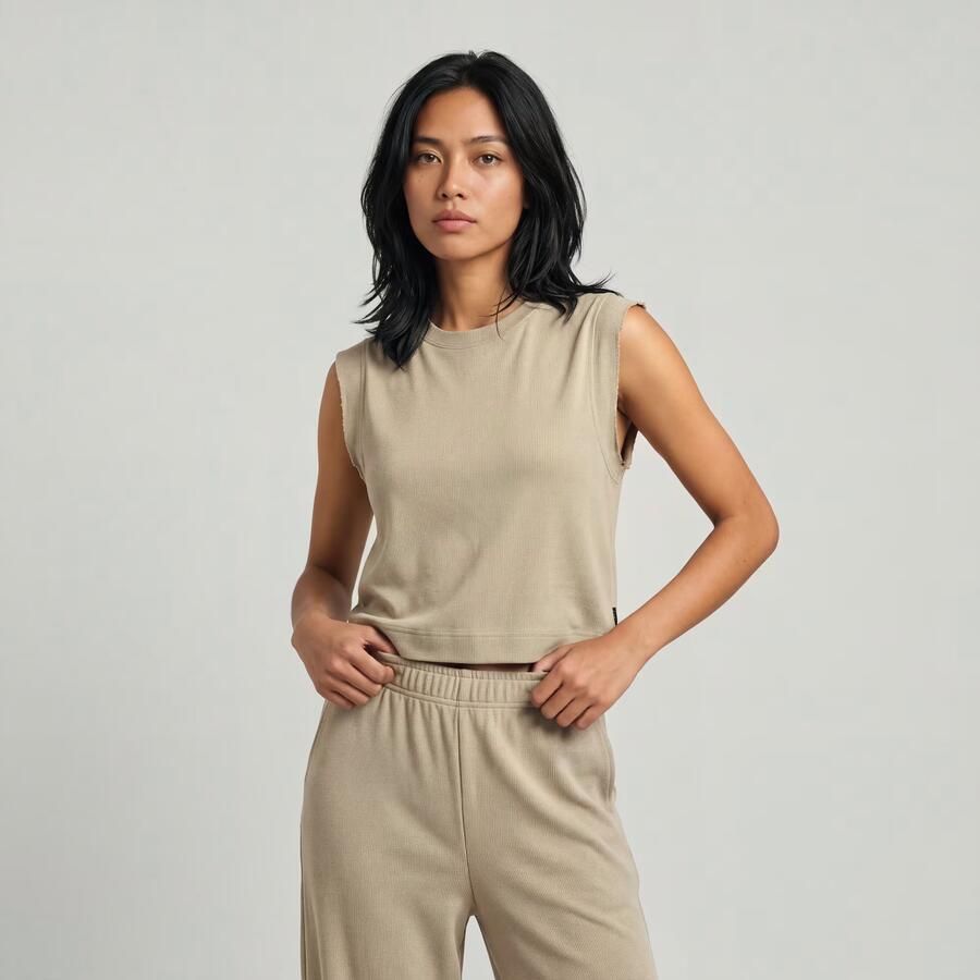 G-Star RAW Double Layer Wide Leg Jumpsuit Beige Dames - Foto 3