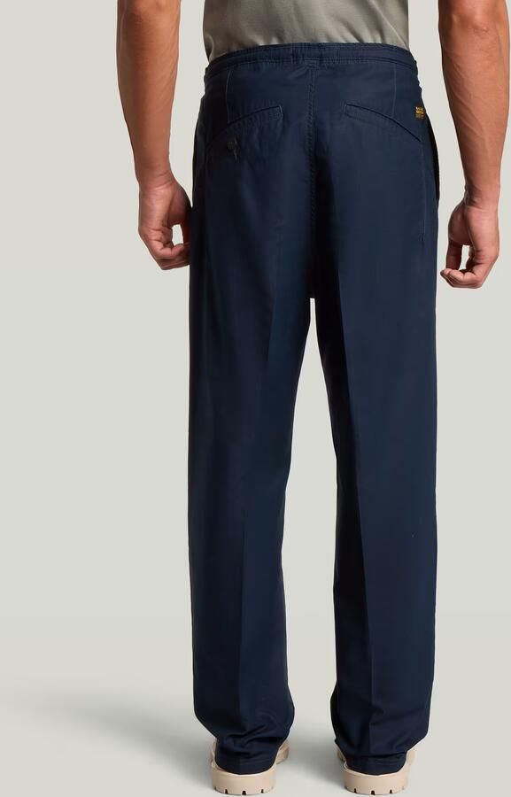 G-Star RAW Double Pleated Chino Donkerblauw Heren