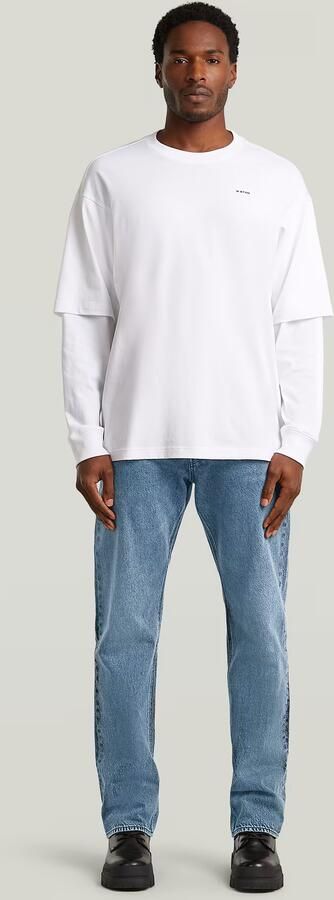 G-Star RAW Double Sleeve Loose T-Shirt Wit Heren - Foto 7