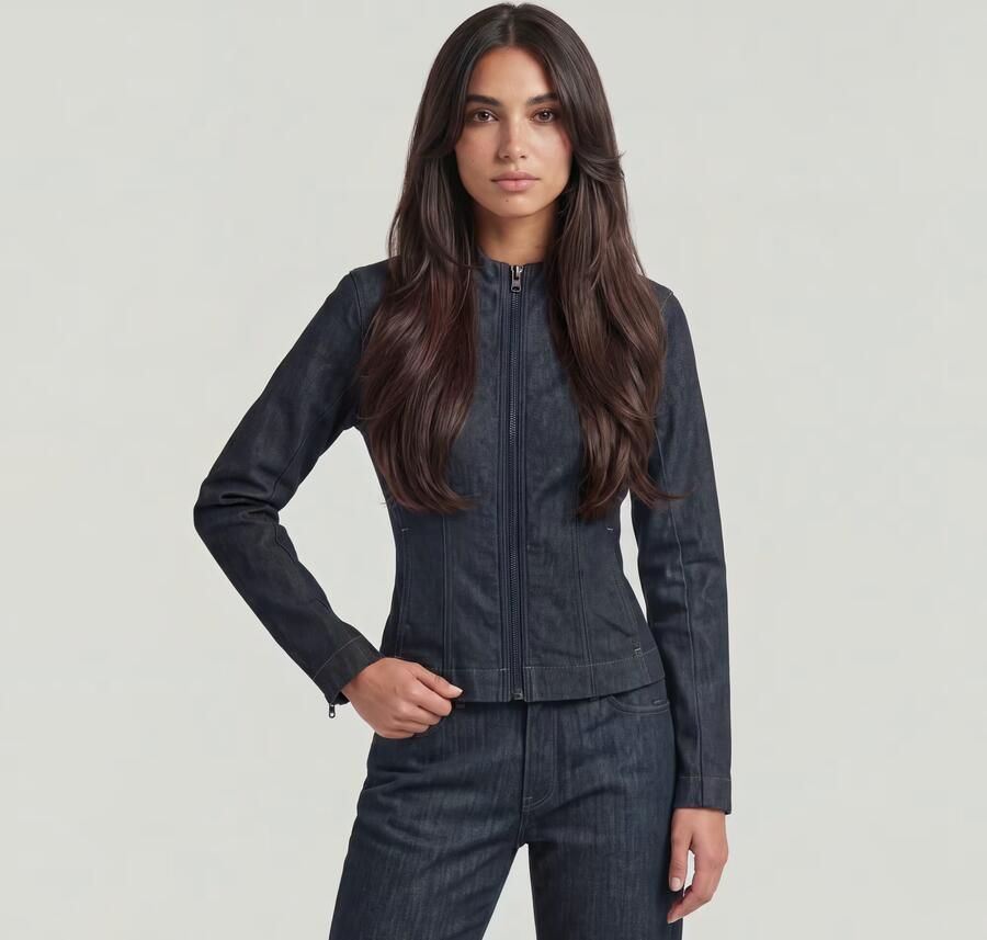 G-Star RAW Double Zip Neo Raw Jack Donkerblauw Dames
