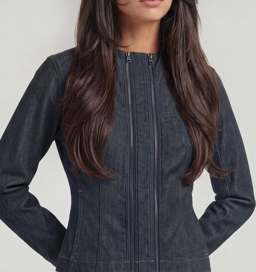 G-Star RAW Double Zip Neo Raw Jack Donkerblauw Dames - Foto 4