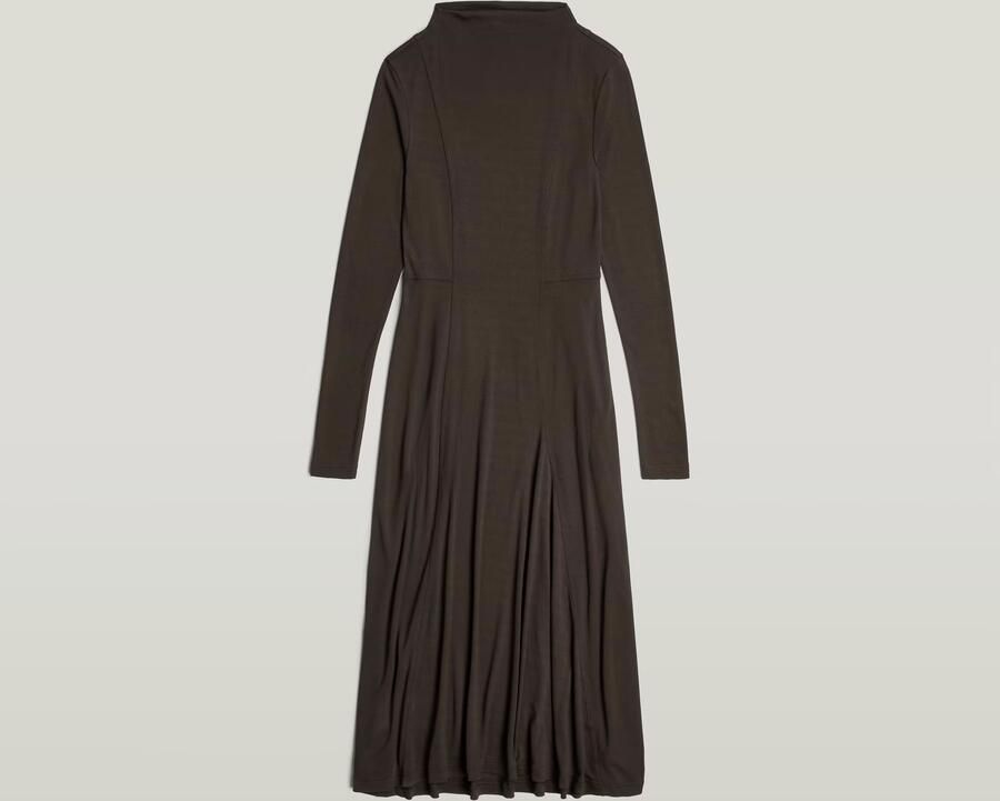 G-Star RAW Drape Jersey Jurk Bruin Dames - Foto 4