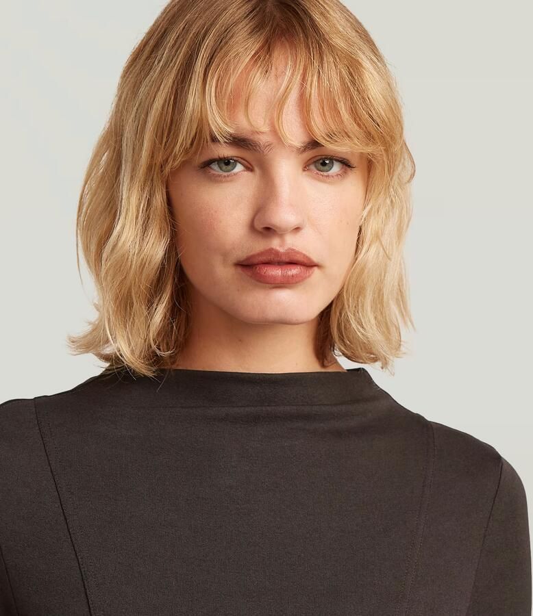 G-Star RAW Drape Jersey Jurk Bruin Dames - Foto 3