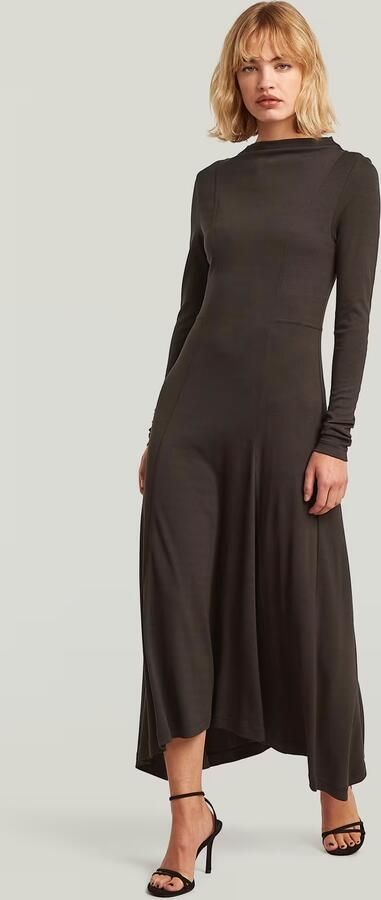 G-Star RAW Drape Jersey Jurk Bruin Dames - Foto 5