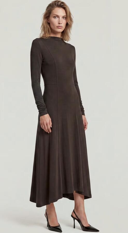 G-Star RAW Drape Jersey Jurk Bruin Dames - Foto 5