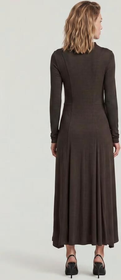 G-Star RAW Drape Jersey Jurk Bruin Dames - Foto 6