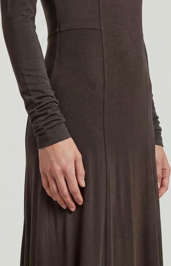 G-Star RAW Drape Jersey Jurk Bruin Dames - Foto 4