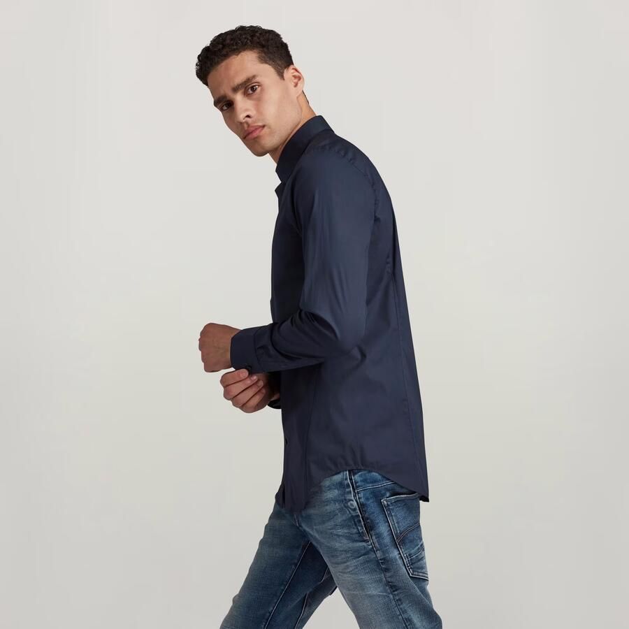 G-Star Overhemd met lange mouwen Dressed super slim Blauw Heren - Foto 2