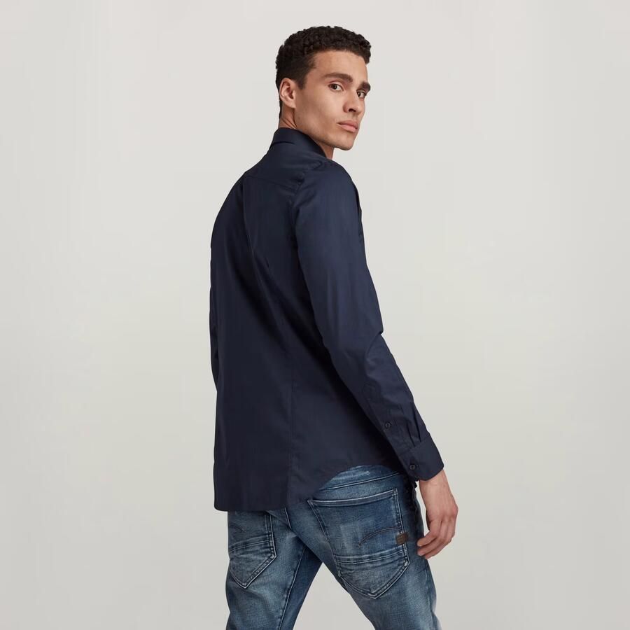 G-Star Overhemd met lange mouwen Dressed super slim Blauw Heren - Foto 3