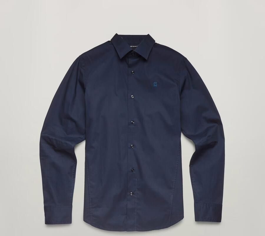 G-Star Overhemd met lange mouwen Dressed super slim Blauw Heren - Foto 7