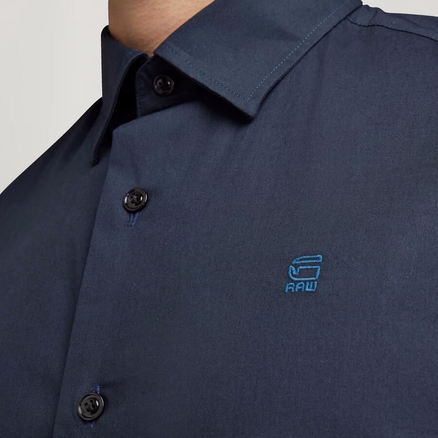 G-Star Overhemd met lange mouwen Dressed super slim Blauw Heren - Foto 5
