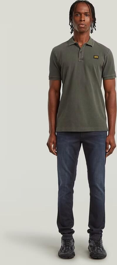 G-Star RAW Dunda Overdyed Slim Polo Badge Grijs Heren - Foto 5