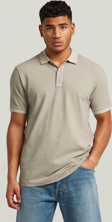 G-Star RAW Dunda Overdyed Slim Polo Beige Heren