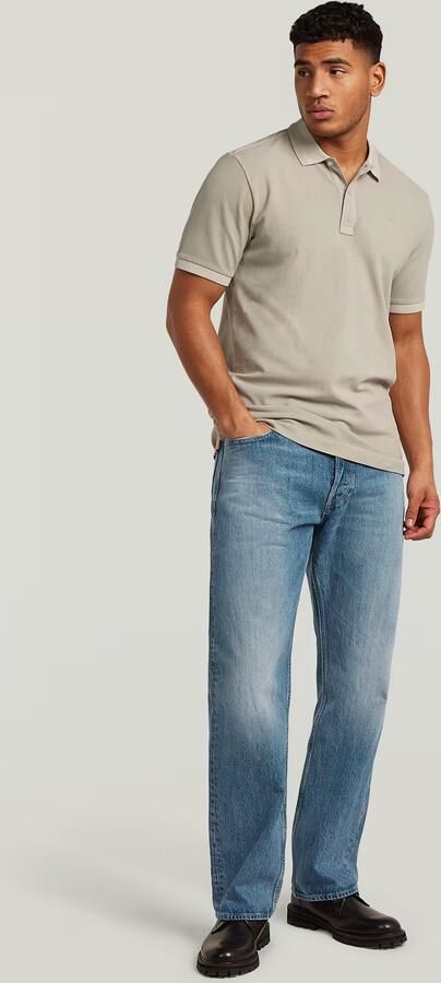 G-Star RAW Dunda Overdyed Slim Polo Beige Heren - Foto 6