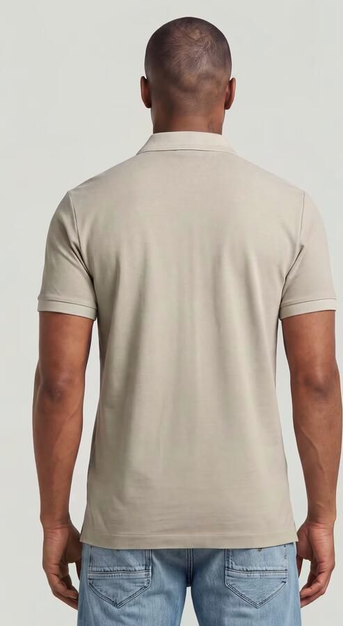 G-Star RAW Dunda Overdyed Slim Polo Beige Heren - Foto 6