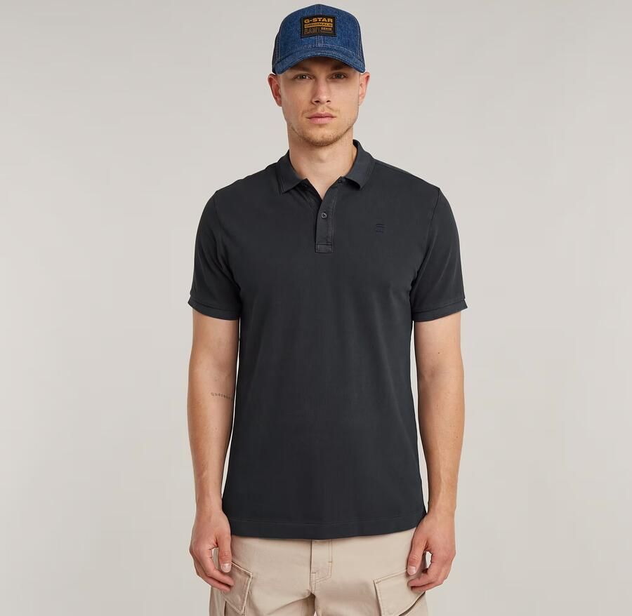 G-Star RAW Dunda Overdyed Slim Polo Donkerblauw Heren - Foto 7