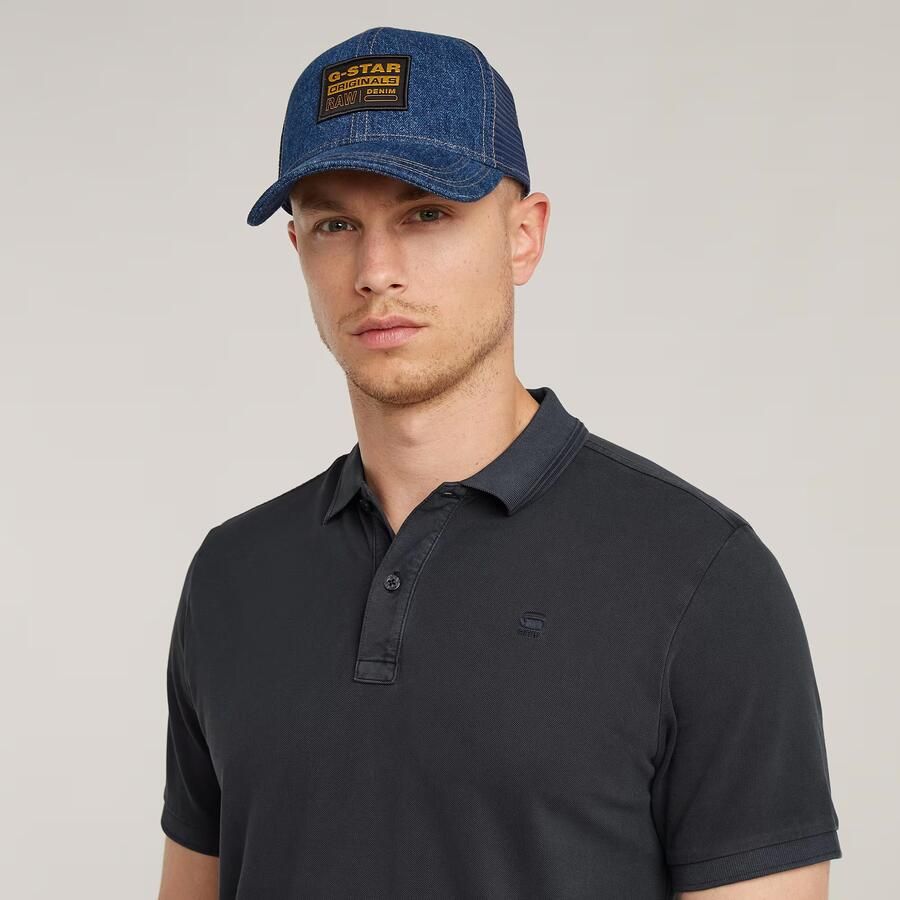 G-Star RAW Dunda Overdyed Slim Polo Donkerblauw Heren - Foto 2