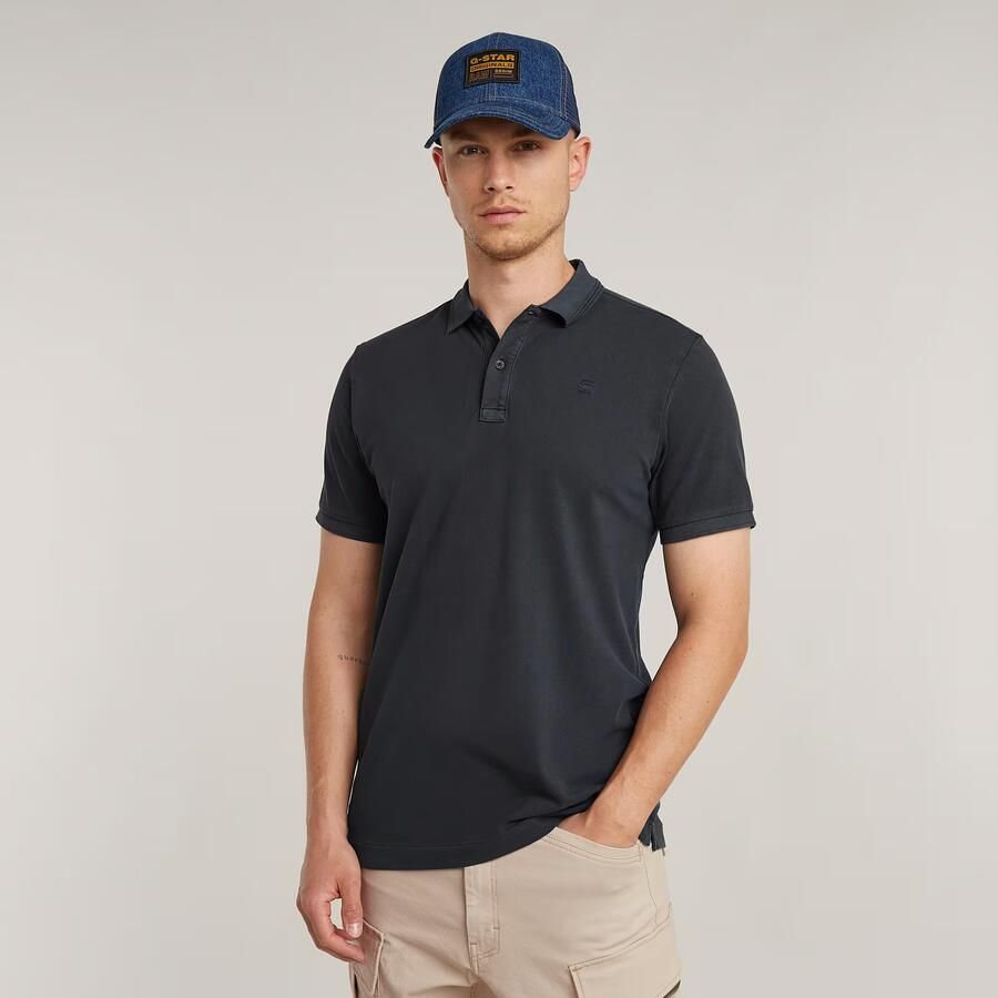G-Star RAW Dunda Overdyed Slim Polo Donkerblauw Heren - Foto 3