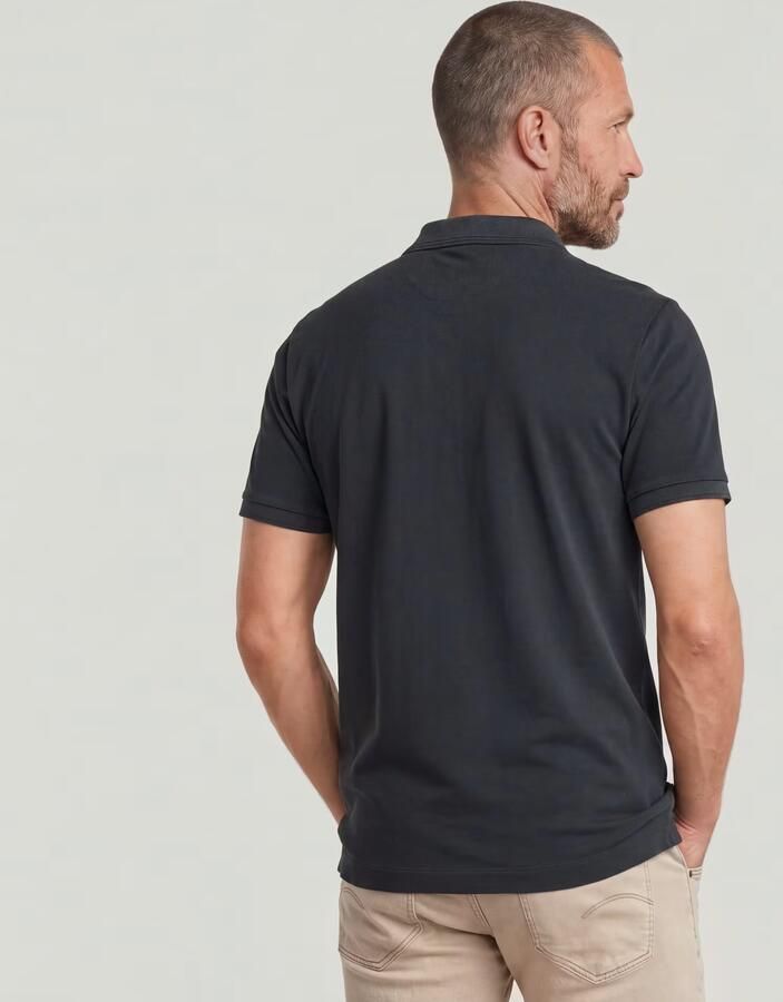 G-Star RAW Dunda Overdyed Slim Polo Donkerblauw Heren - Foto 8