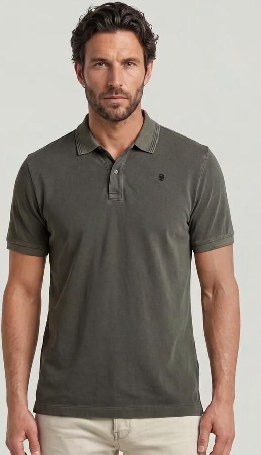G-Star RAW Poloshirt Dunda slim fit Logoborduursel op borsthoogte - Foto 9