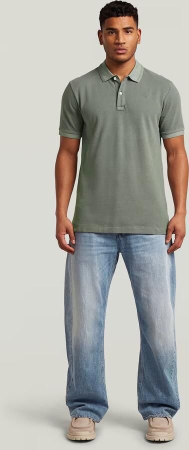 G-Star RAW Dunda Overdyed Slim Polo Groen Heren - Foto 7