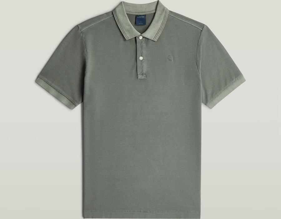 G-Star RAW Dunda Overdyed Slim Polo Groen Heren - Foto 3