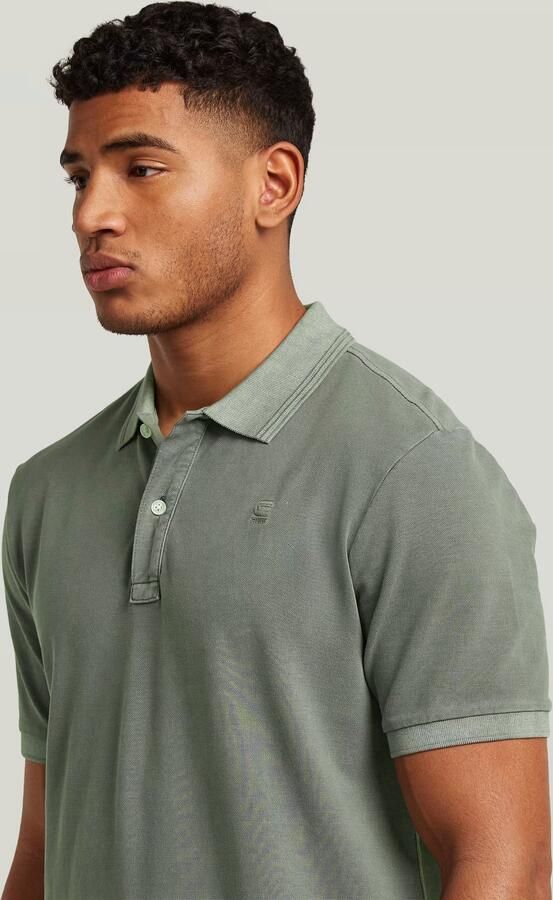 G-Star RAW Dunda Overdyed Slim Polo Groen Heren - Foto 4