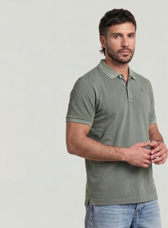G-Star RAW Dunda Overdyed Slim Polo Groen Heren - Foto 3