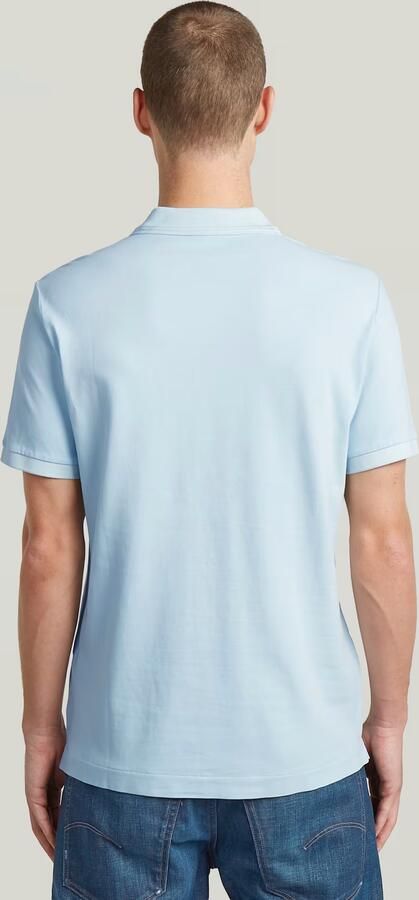 G-Star RAW Dunda Overdyed Slim Polo Lichtblauw Heren - Foto 6