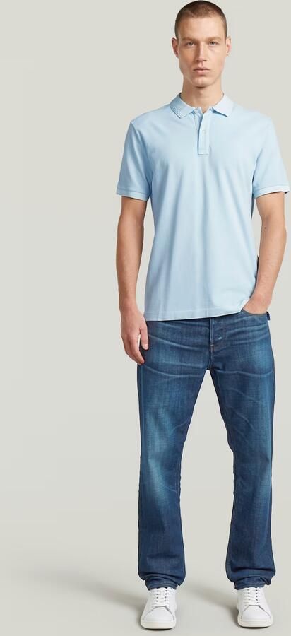 G-Star RAW Dunda Overdyed Slim Polo Lichtblauw Heren - Foto 7