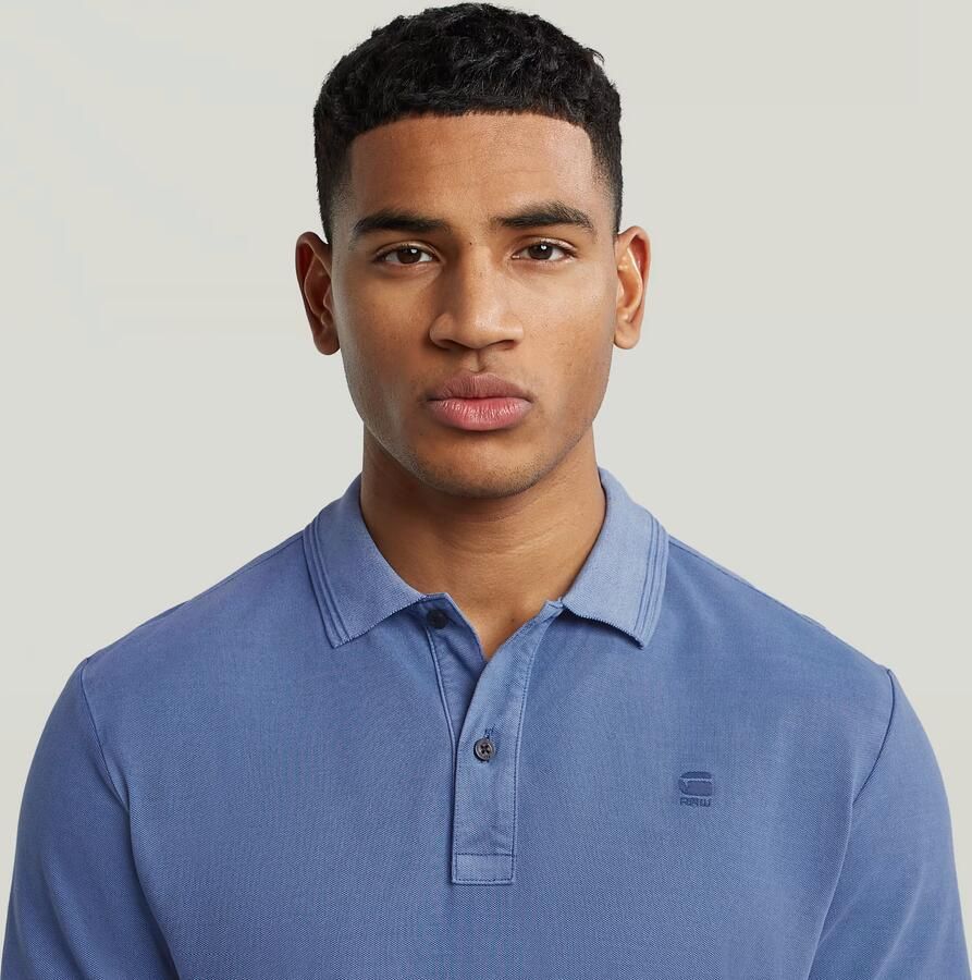 G-Star RAW Poloshirt Dunda slim fit Logo-embossing op de borst - Foto 5