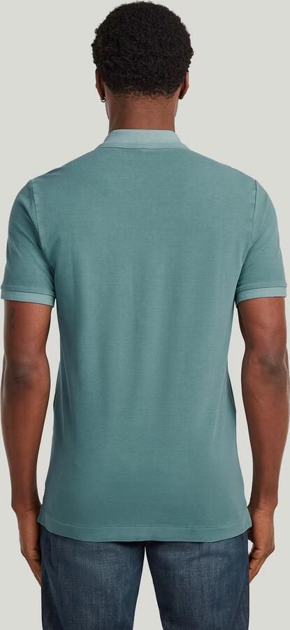 G-STAR RAW Heren Polo's & T-shirts Dunda Overdyed Slim Polo S\s Mint - Foto 9