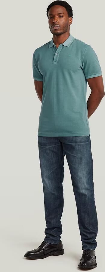 G-STAR RAW Heren Polo's & T-shirts Dunda Overdyed Slim Polo S\s Mint - Foto 11