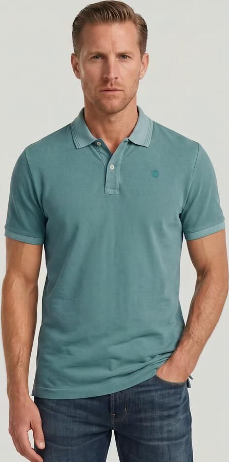 G-Star Raw Polo Shirt Korte Mouw D11595-D756 DUNDA OVERDYED SLIM POLO SS-H888 MINERAL BLUE GD - Foto 11