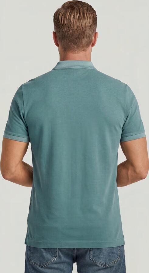 G-Star Raw Polo Shirt Korte Mouw D11595-D756 DUNDA OVERDYED SLIM POLO SS-H888 MINERAL BLUE GD - Foto 10