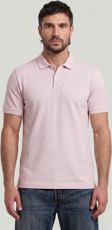 G-Star RAW Dunda Overdyed Slim Polo Roze Heren - Foto 5