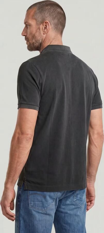 G-STAR RAW Heren Polo's & T-shirts Dunda Overdyed Slim Polo S\s Zwart - Foto 10