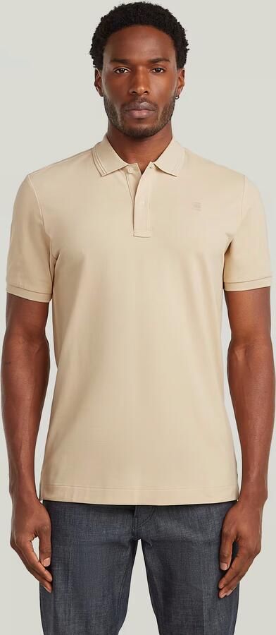 G-Star RAW Dunda Slim Polo Beige Heren