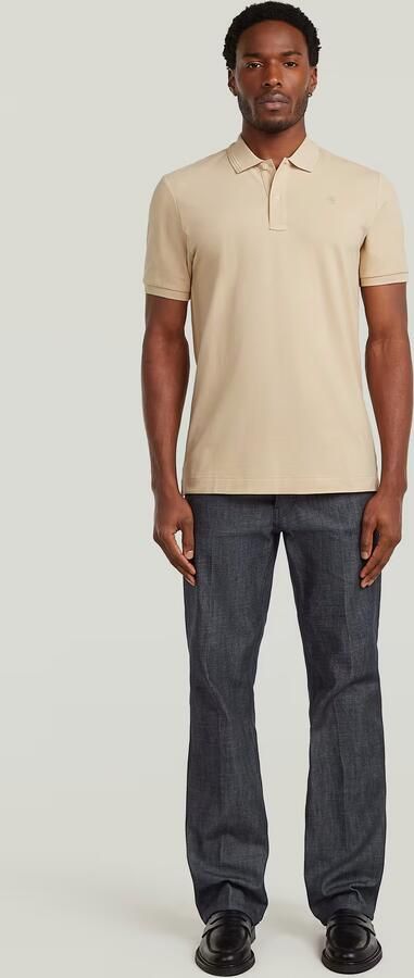 G-Star RAW Dunda Slim Polo Beige Heren - Foto 7