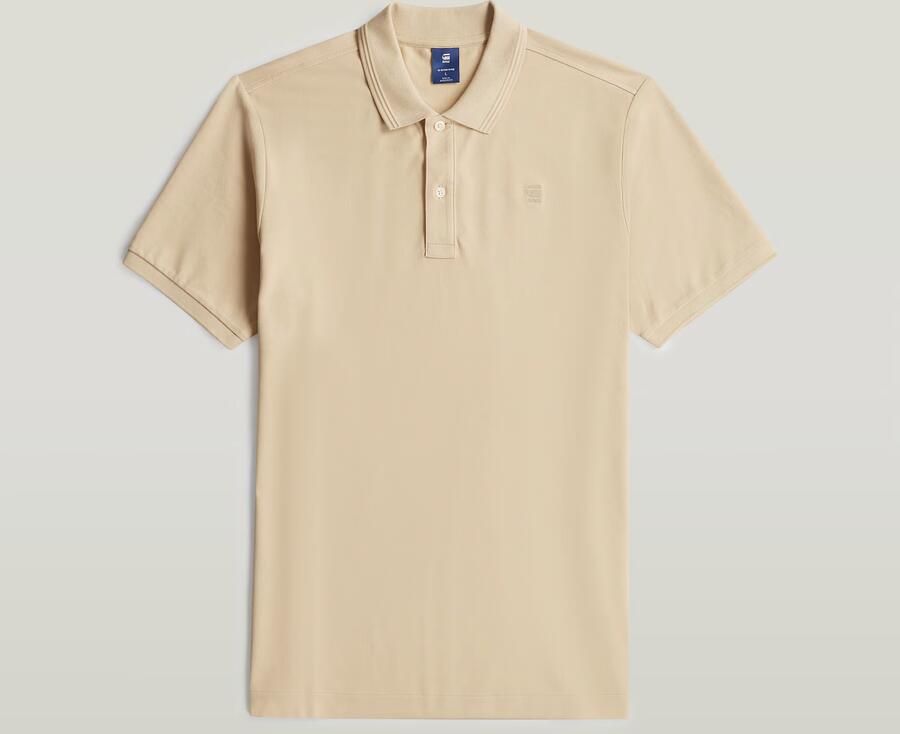 G-Star RAW Dunda Slim Polo Beige Heren - Foto 4