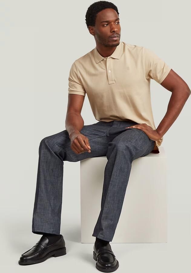 G-Star RAW Dunda Slim Polo Beige Heren - Foto 5