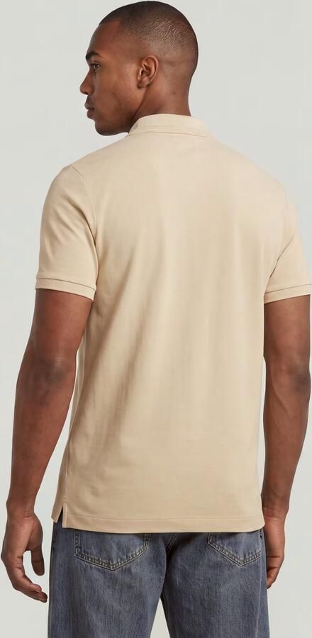 G-Star RAW Dunda Slim Polo Beige Heren - Foto 6
