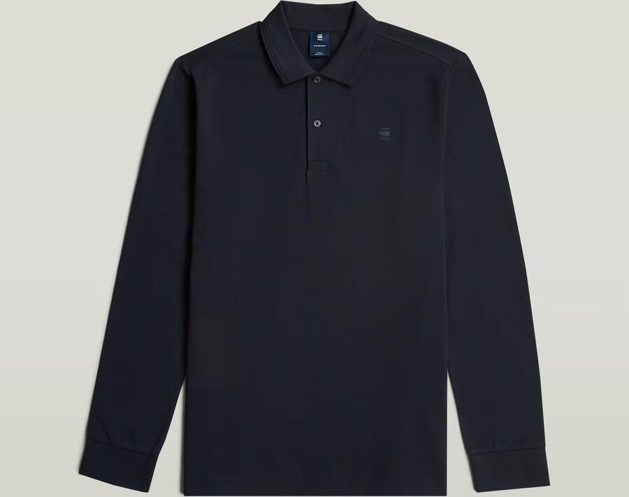 G-Star RAW Poloshirt Dunda Slim Polo lange mouwen met logo - Foto 6