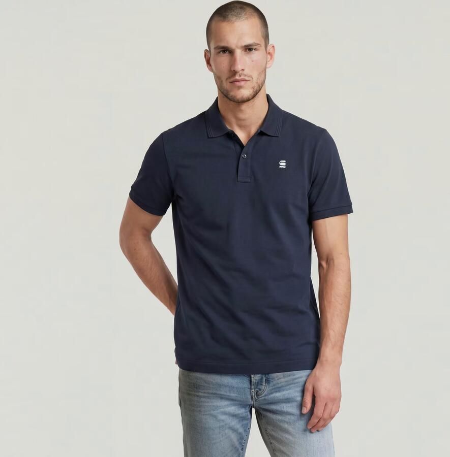 G-STAR RAW Heren Polo's & T-shirts Dunda Slim Polo S s Donkerblauw - Foto 15
